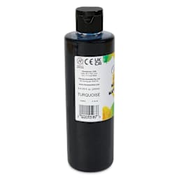 Chroma Liquid Washable Watercolor Paint - Turquoise, 8.4 oz, Bottle, back