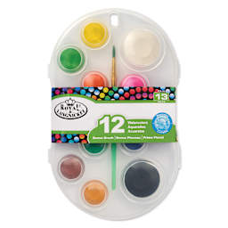 Royal & Langnickel Watercolor Pans - Set of 13, Assorted front of package