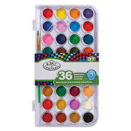 Royal & Langnickel Watercolor Pans - Set of 37, Assorted front of package