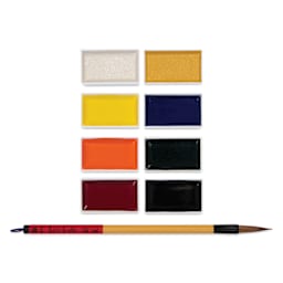 Yasutomo Shikishi Gansai Watercolor Paint Set