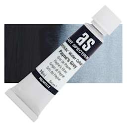 Art Spectrum Artists’ Watercolor Tube - Payne's Grey, 10 ml tube and swatch