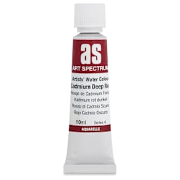 Art Spectrum Artists’ Watercolor Tube - Cadmium Red Deep, 10 ml
