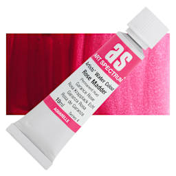 Art Spectrum Artists’ Watercolor Tube - Rose Madder, 10 ml tube and swatch