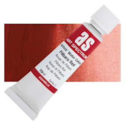 Art Spectrum Artists’ Watercolor Tube - Pilbara Red, 10 ml tube and swatch
