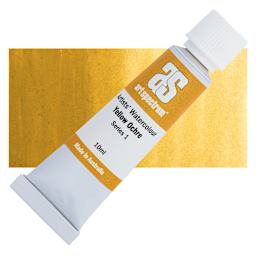 Art Spectrum Artists’ Watercolor Tube - Yellow Ochre, 10 ml tube and swatch