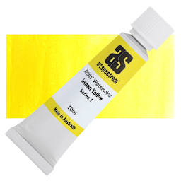 Art Spectrum Artists’ Watercolor Tube - Lemon Yellow, 10 ml tube and swatch