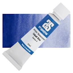 Art Spectrum Artists’ Watercolor Tube - Cobalt Blue, 10 ml tube and swatch