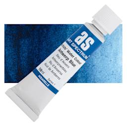 Art Spectrum Artists’ Watercolor Tube - Antwerp Blue, 10 ml tube and swatch