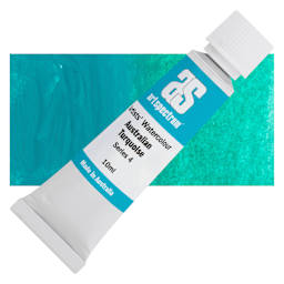 Art Spectrum Artists’ Watercolor Tube - Australian Turquoise, 10 ml tube and swatch