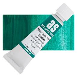 Art Spectrum Artists’ Watercolor Tube - Viridian, 10 ml tube and swatch