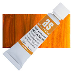 Art Spectrum Artists’ Watercolor Tube - Australian Red Gold, 10 ml tube and swatch