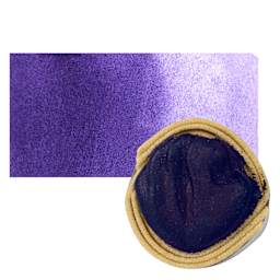 Beam Paints Watercolor Paintstone - Blueberry Mountain stone and swatch