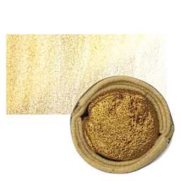 Beam Paints Watercolor Paintstone - Fairytale Gold stone and swatch