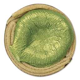 Beam Paints Watercolor Paintstone - Fiddlehead Green top view