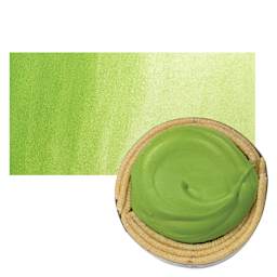 Beam Paints Watercolor Paintstone - Milkweed stone and swatch