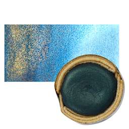 Beam Paints Watercolor Paintstone - Wintery Night stone and swatch