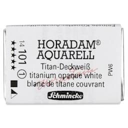 Schmincke Horadam Aquarell Watercolor - Titanium Opaque White, Full Pan