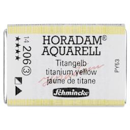 Schmincke Horadam Aquarell Watercolor - Titanium Yellow, Full Pan