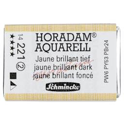 Schmincke Horadam Aquarell Watercolor - Jaune Brilliant Dark, Full Pan