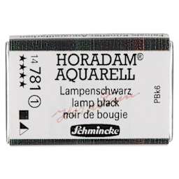 Schmincke Horadam Aquarell Watercolor - Lamp Black, Full Pan