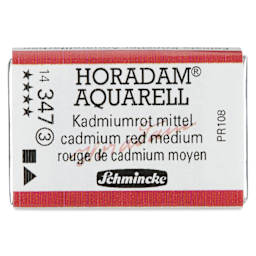 Schmincke Horadam Aquarell Watercolor - Cadmium Red Medium, Full Pan