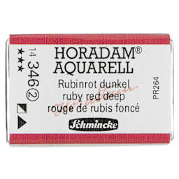 Schmincke Horadam Aquarell Watercolor - Ruby Red Deep, Full Pan