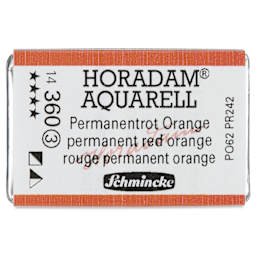 Schmincke Horadam Aquarell Watercolor - Permanent Red Orange, Full Pan