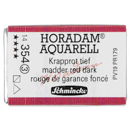 Schmincke Horadam Aquarell Watercolor - Madder Red Dark, Full Pan