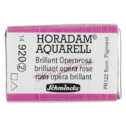 Schmincke Horadam Aquarell Watercolor - Brilliant Opera Rose, Full Pan