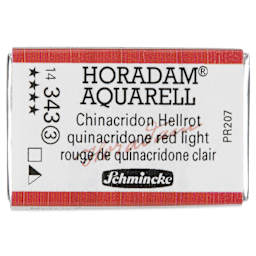 Schmincke Horadam Aquarell Watercolor - Quinacridone Red Light, Full Pan