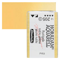 Schmincke Horadam Aquarell Watercolor - Rutile Yellow, Full Pan