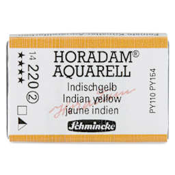 Schmincke Horadam Aquarell Watercolor - Indian Yellow, Full Pan