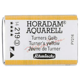 Schmincke Horadam Aquarell Watercolor - Turner's Yellow, Full Pan