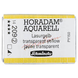 Schmincke Horadam Aquarell Watercolor - Transparent Yellow, Full Pan