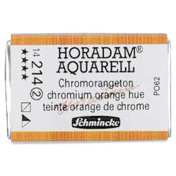 Schmincke Horadam Aquarell Watercolor - Chromium Orange Hue, Full Pan