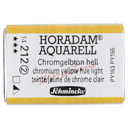 Schmincke Horadam Aquarell Watercolor - Chromium Yellow Hue Light, Full Pan
