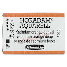 Schmincke Horadam Aquarell Watercolor - Cadmium Orange Deep, Full Pan