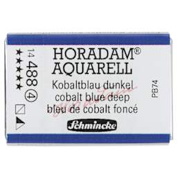 Schmincke Horadam Aquarell Watercolor - Cobalt Blue Deep, Full Pan