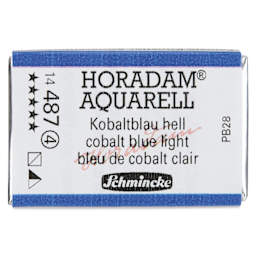 Schmincke Horadam Aquarell Watercolor - Cobalt Blue Light, Full Pan