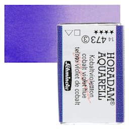 Schmincke Horadam Aquarell Watercolor - Cobalt Violet Hue, Full Pan and swatch