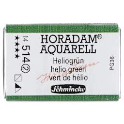 Schmincke Horadam Aquarell Watercolor - Helio Green, Full Pan