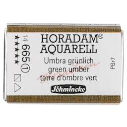 Schmincke Horadam Aquarell Watercolor - Green Umber, Full Pan