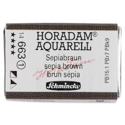 Schmincke Horadam Aquarell Watercolor - Sepia Brown, Full Pan