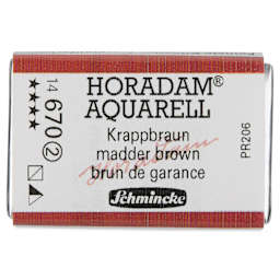 Schmincke Horadam Aquarell Watercolor - Madder Brown, Full Pan
