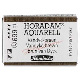 Schmincke Horadam Aquarell Watercolor - Vandyke Brown, Full Pan