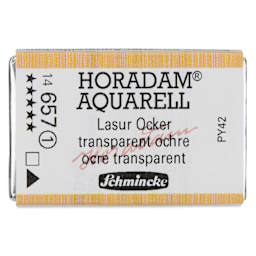 Schmincke Horadam Aquarell Watercolor - Transparent Ochre, Full Pan
