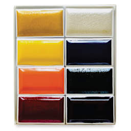 Yasutomo Gansai Artist Collection Watercolor Set - Set of 8, Assorted