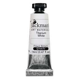 Jackman's Finest Artists' Gouache - Titanium White, 14 ml