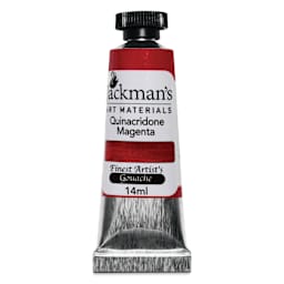 Jackman's Finest Artists' Gouache - Quinacridone Magenta, 14 ml