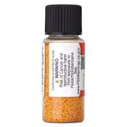 Back of Jackman's Crystalline Powder Watercolor - Orange, 6g bottle